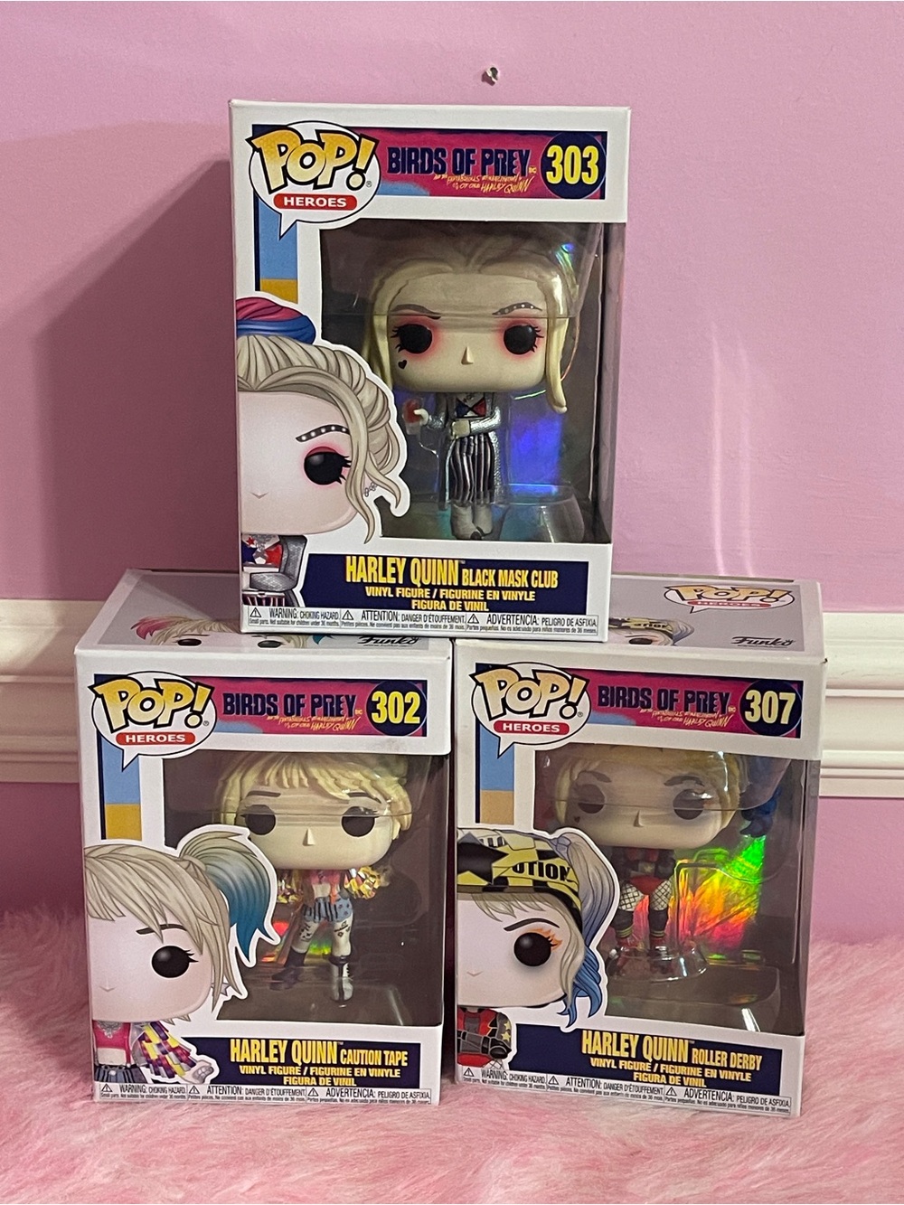 3 set lot Harley Quinn Funko pop marvel Dc comic anime figure statue toy